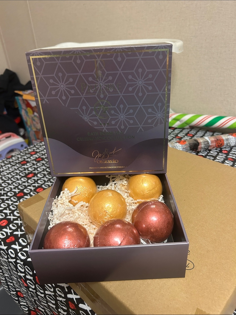 Gold & Rose Gold Decorative Bath Bomb Gift set #$200 retail